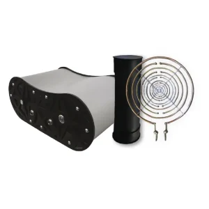 Cubo.0 x con bobina de tesla y aros de lakhovsky